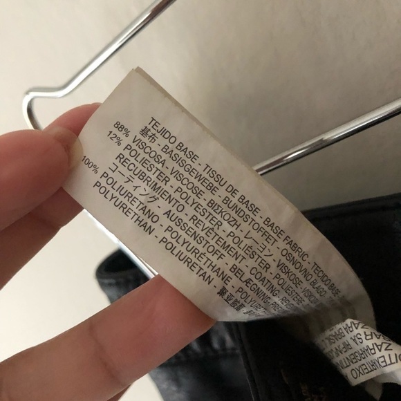 Zara Faux Leather Mini Skirt with Pockets M - Picture 9 of 9